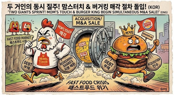 [버거대전③] 버거킹 PER 59배, 맘스터치 14배...1조 몸값의 진실 - 뉴스 썸네일 이미지